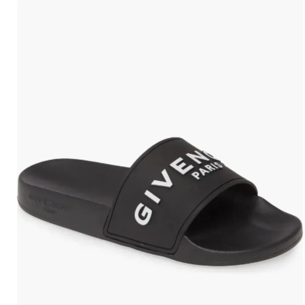 Givenchy Logo Pool Slide - Black